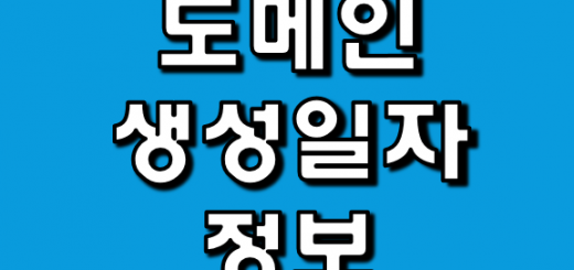 도메인 생성일자 썸네일